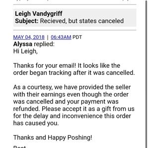 Seller still says they didn't get paid.